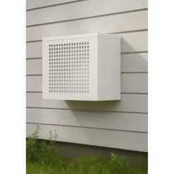 Suojakotelo ilmalämpöpumpulle Arctic Design, 110×55×90 cm valkoinen