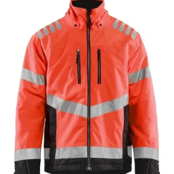 Talvitakki Blåkläder 4780 Highvis, huomiopunainen/musta