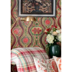 Tapetti Mindthegap Hippie Paisley, 1.56x3m, punainen/vihreä