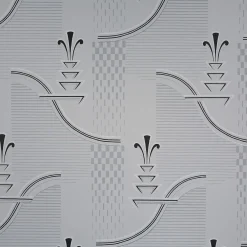 Tapetti Sandudd Arkiv 5131-3, 0,53x11,2m, non-woven, Art Deco, harmaa