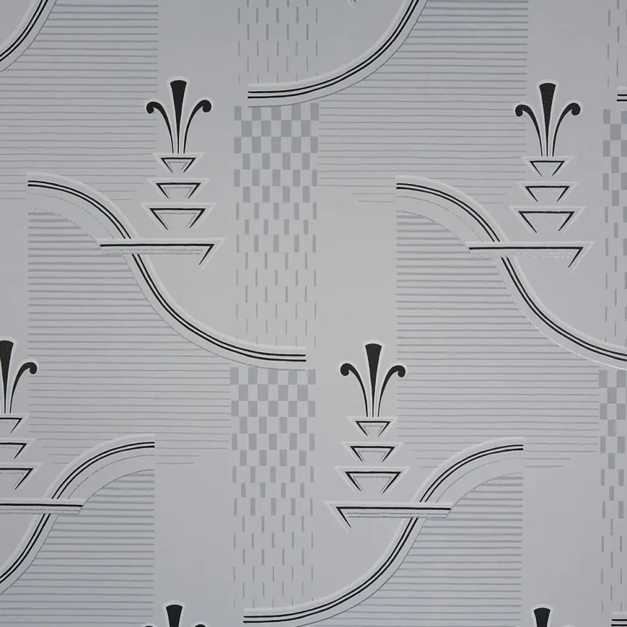 Tapetti Sandudd Arkiv 5131-3, 0,53x11,2m, non-woven, Art Deco, harmaa