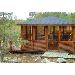 Terassielementti Aitakehys kulma T04 vihreä
