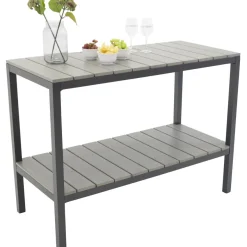 Terassihylly/sivupöytä Venture Home Parma, harmaa/musta