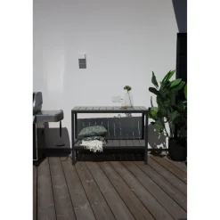 Terassihylly/sivupöytä Venture Home Parma, harmaa/musta