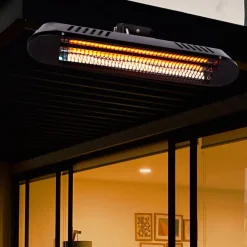 Terassilämmitin Fornorth seinään Premium 2000W etäohjaus, musta