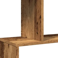 Tilanjakaja 5 tasoa vanha puu 70x24x161 cm tekninen puu (58100)