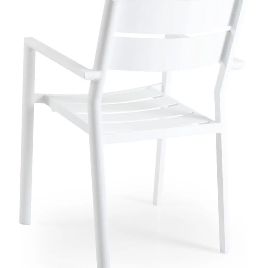 Tuoli Delia, pinottava, valkoinen
