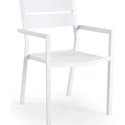 Tuoli Delia, pinottava, valkoinen