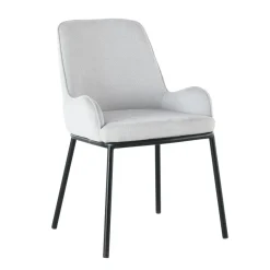 Tuoli Home4You Darcy harmahtavan valkoinen
