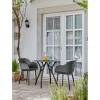 Tuoli Linento Garden Shell-P antrasiitti 2kpl/pkt
