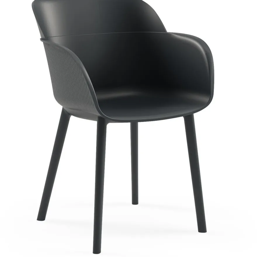 Tuoli Linento Garden Shell-P antrasiitti 2kpl/pkt