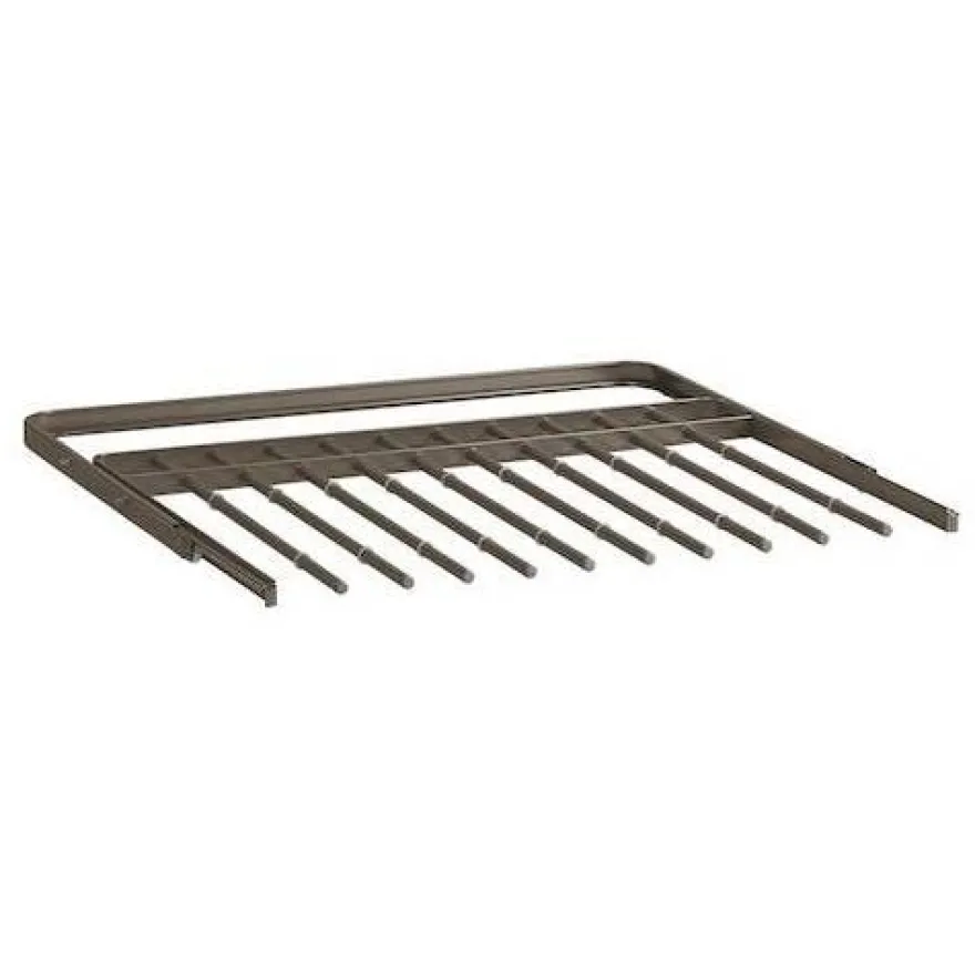 Ulosvedettävä housuripustin Elfa 40, 605x430x25mm, grafiitti