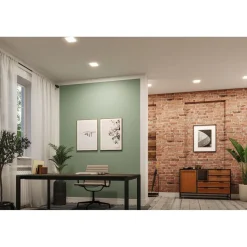 Upotettava LED-paneeli Paulmann VariFit Veluna Edge, IP44, 12x12cm, 8.5W, 3000K, valkoinen