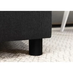 U-sohva Scandinavian Choice Crazy XL 4+1 ist oikea korkeat pyöreät jalat antrasiitti/musta