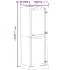 Vaatekaappi Corona 55x52x170 cm täysi mänty (02764)