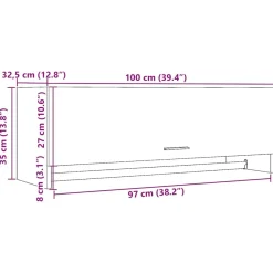 Vaatekaappi, tekninen puu ja lastulevy, eri värejä ja kokoja (08156)