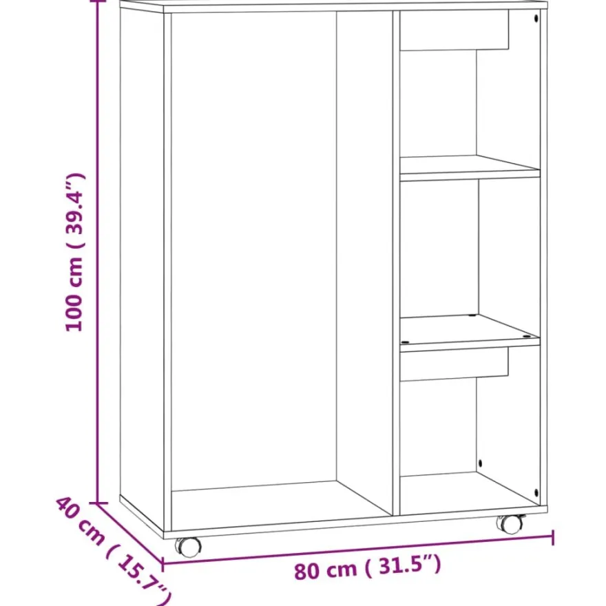 Vaatkaappi 80cm, eri värejä