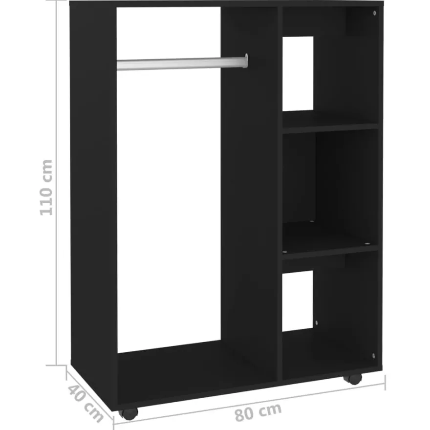 Vaatkaappi 80cm, eri värejä