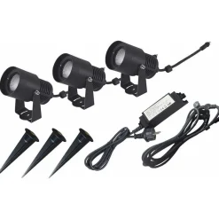 Valaisinpaketti Malmbergs Elite Kit, 3x6,5W, IP65