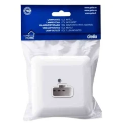 Valaisinpistorasia Gelia Connect 2 Home, DCL, 6A, uppo-asennus, seinä/katto, valkoinen