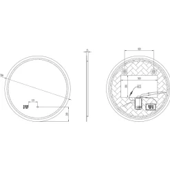 Valopeili Vinchome Navarre M3057-R90, Ø900mm, WiFi