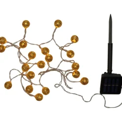 Valosarja aurinkokennolla Paulmann Pauleen Solar Glamour, IP44, 2.8m, 3000K, kulta