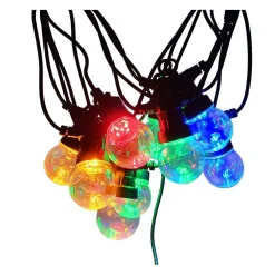 Valosarja LED Energie Lumo Party, 10-osainen, ulko- ja sisäkäyttöön, IP44, moniväri