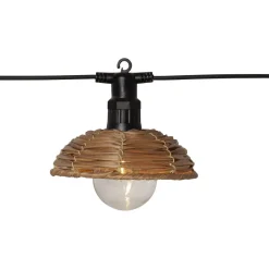 Valosarja Star Trading Cesta Light, ulkokäyttöön, 6-osainen, 350cm, ruskea/musta