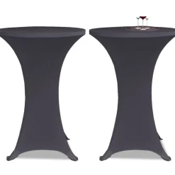 Venyvä pöydänsuoja 4 kpl 70 cm antrasiitti