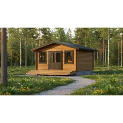 Vierasmaja LP Garden V-XL, 20m², harjakatto