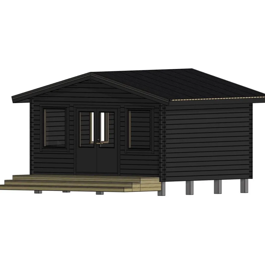 Vierasmaja LP Garden V-XL, 20m², harjakatto