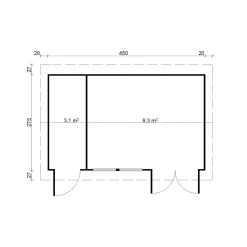 Vierasmaja Tene Andrea, 12m²
