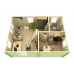 Vierasmaja Tene Gotland F makuuparvella, 70mm, 33.1m²