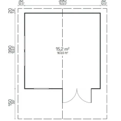 Vierasmaja Tene Göteborg A, 70mm, 15.2m²