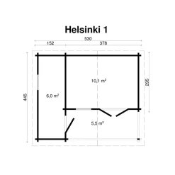 Vierasmaja Tene Helsinki, 70mm, 16.1m²