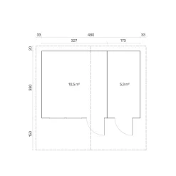 Vierasmaja Tene Pedro B, 70mm, 15.8m²