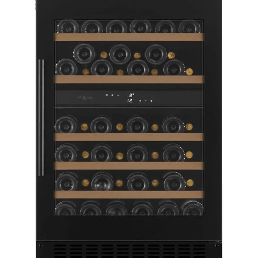 Viinikaappi mQuvée WineCave 780 60D WCD60AB-780, 29.5cm, 2 lämpötila-aluetta, integroitava, antrasiitti