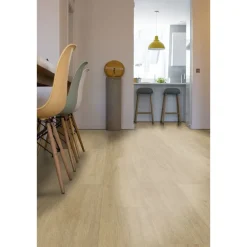 Vinyylikorkkilattia Corkart DP9541, vaalea tammi, 1-sauvainen, harjattu