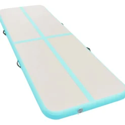 Voimistelumatto, täytettävä, pumpulla, 500x100x10cm, PVC, vihreä