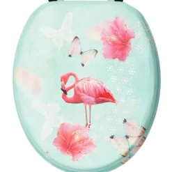 WC-istuimen kansi MDF flamingokuosi