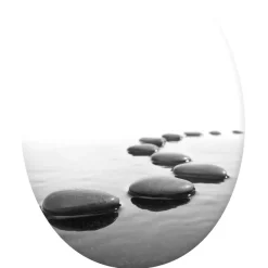WC-istuimen kansi Pisla Duschy Stones, SC/QR, kivikuvio