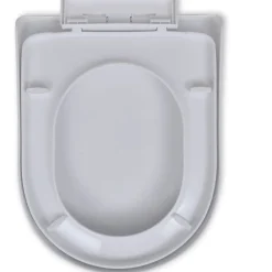 WC-istuimen kansi soft-close neliö valkoinen