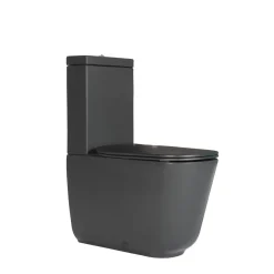 WC-istuin Kerasan Tribeca, 3/6l kaksoishuuhtelu, S/P-lukko, matta, eri värejä