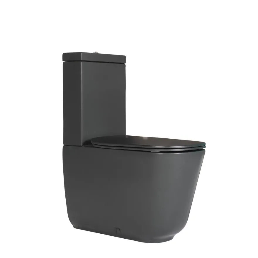 WC-istuin Kerasan Tribeca, 3/6l kaksoishuuhtelu, S/P-lukko, matta, eri värejä