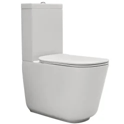 WC-istuin Kerasan Tribeca, 3/6l kaksoishuuhtelu, S/P-lukko, matta, eri värejä