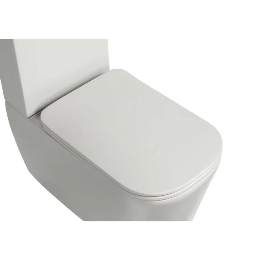 WC-istuin Kerasan Tribeca, 3/6l kaksoishuuhtelu, S/P-lukko, matta, eri värejä
