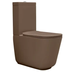 WC-istuin Kerasan Tribeca, 3/6l kaksoishuuhtelu, S/P-lukko, matta, eri värejä
