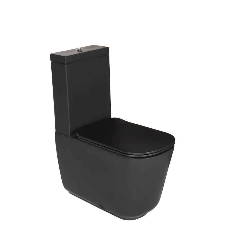 WC-istuin Kerasan Tribeca, 3/6l kaksoishuuhtelu, S/P-lukko, matta, eri värejä