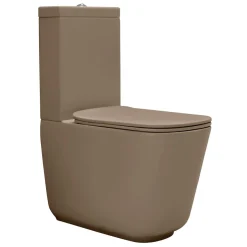 WC-istuin Kerasan Tribeca, 3/6l kaksoishuuhtelu, S/P-lukko, matta, eri värejä