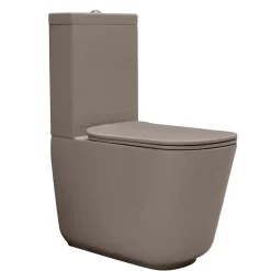 WC-istuin Kerasan Tribeca, 3/6l kaksoishuuhtelu, S/P-lukko, matta, eri värejä